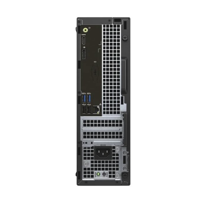Conexões traseiras do Dell OptiPlex 3040: HDMI, DisplayPort, USB 3.0 e rede