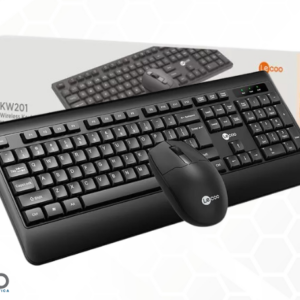 KIT Lecoo Combo Teclado e Mouse sem fio Preto