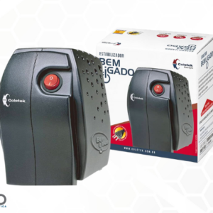 Estabilizador ES-500VA Bivolt Manual 115V Bem Ligado Coletek